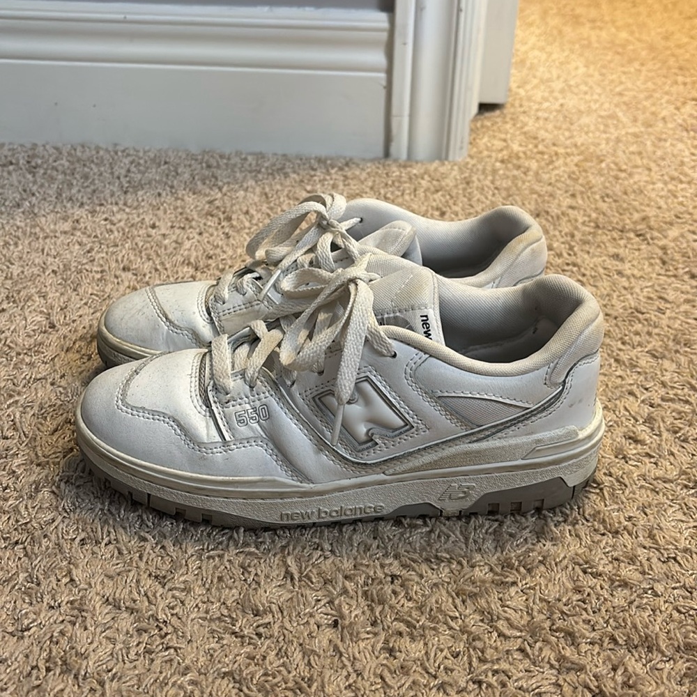 White New Balance 550s Size 5.